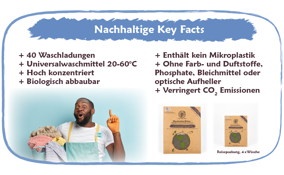 Waschmittel Blätter - Duftstofffrei