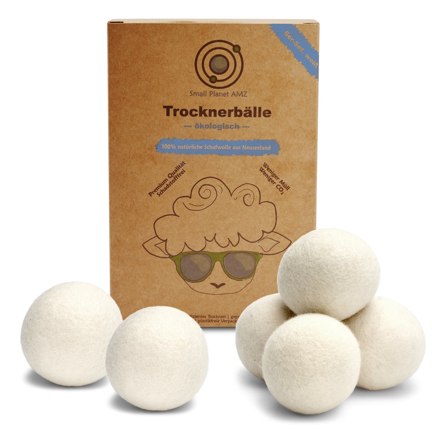 Trocknerbälle - Small Planet AMZ