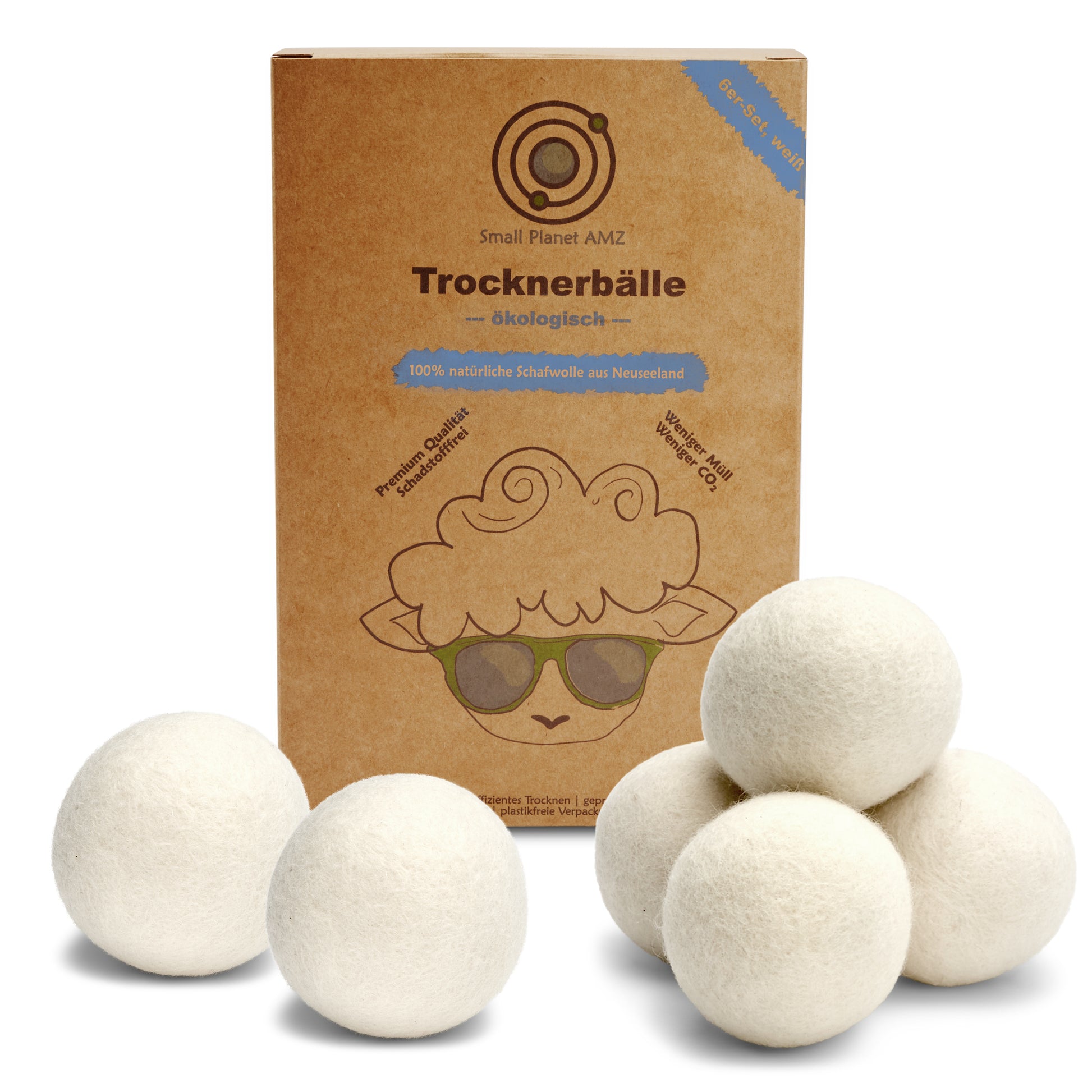 Trocknerbälle - Small Planet AMZ